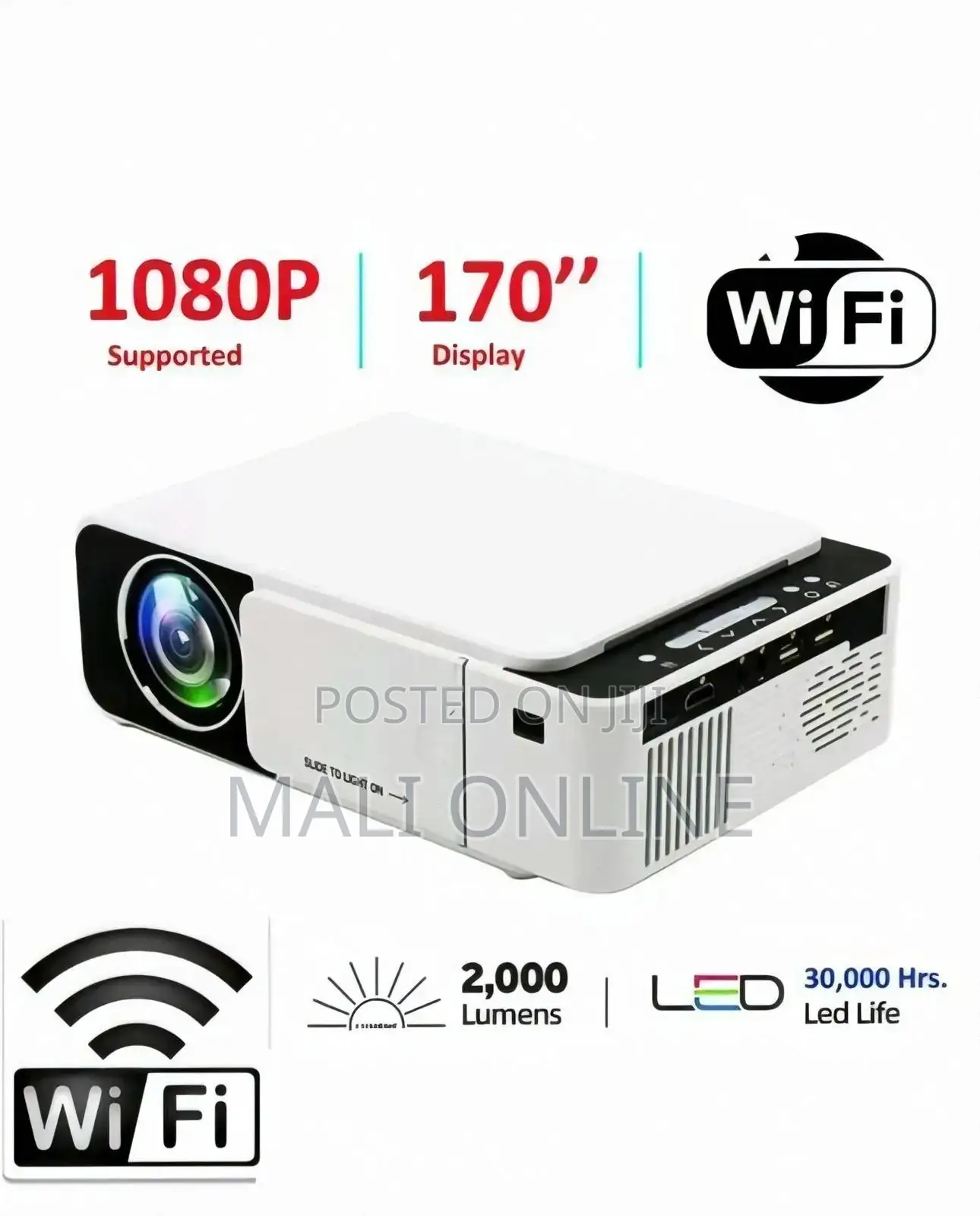 T5 Wifi Led Projector Portable Hd Mini Home Cinema