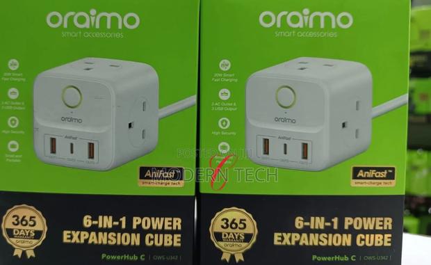 Oraimo Powerhub U342 6-in-1 Power Cube - thumbnail 2