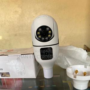 360° Panoramic Dual Lens Screens Wifi Bulb Camera V380 Pro