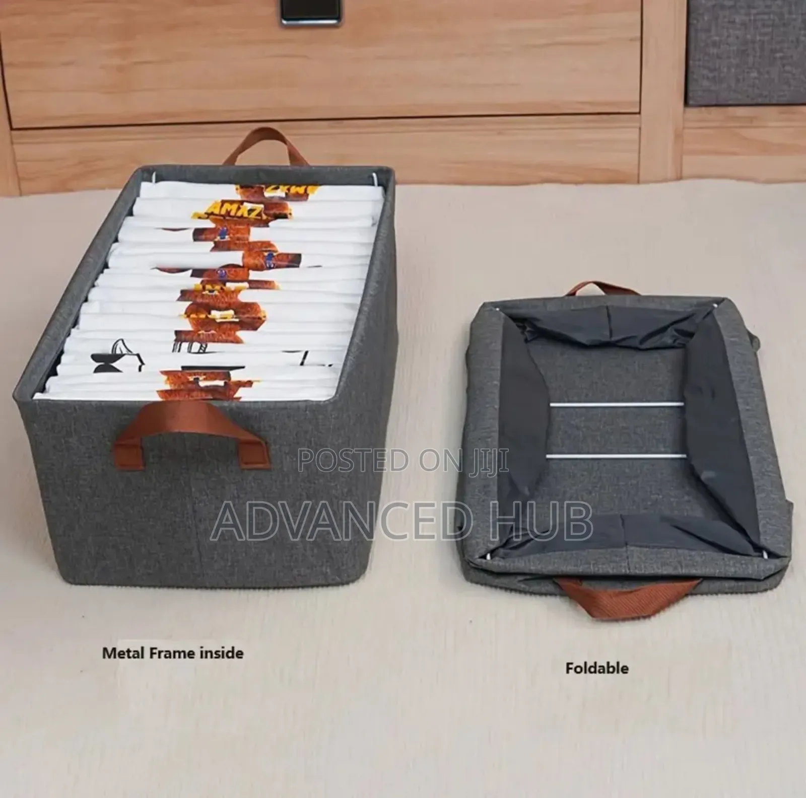 Foldable Closet Organizer With Steel Frames