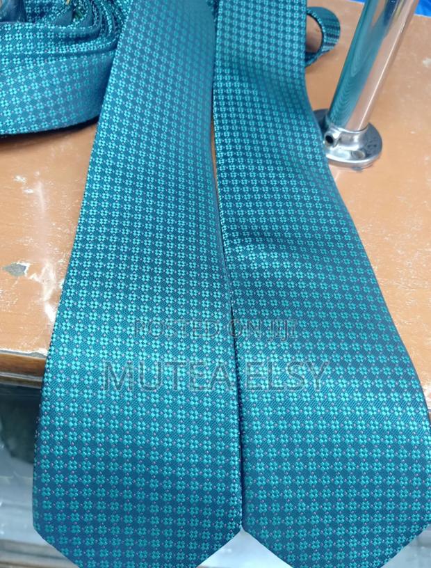 Jungle Green Teal Blue Foulard Single Ties