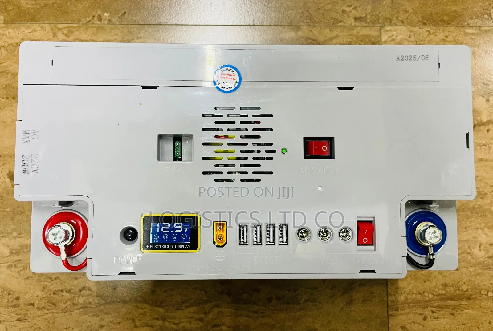 Yachu 12v-80ah Solar Battery,Inbuilt Controller and Inverter