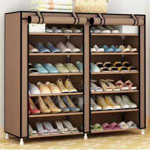 2 Column Shoerack With Canvas Cover