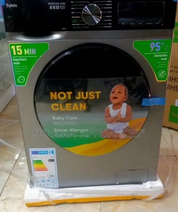 Syinix 8kg Washing Machine Front Load V8wmft - main view