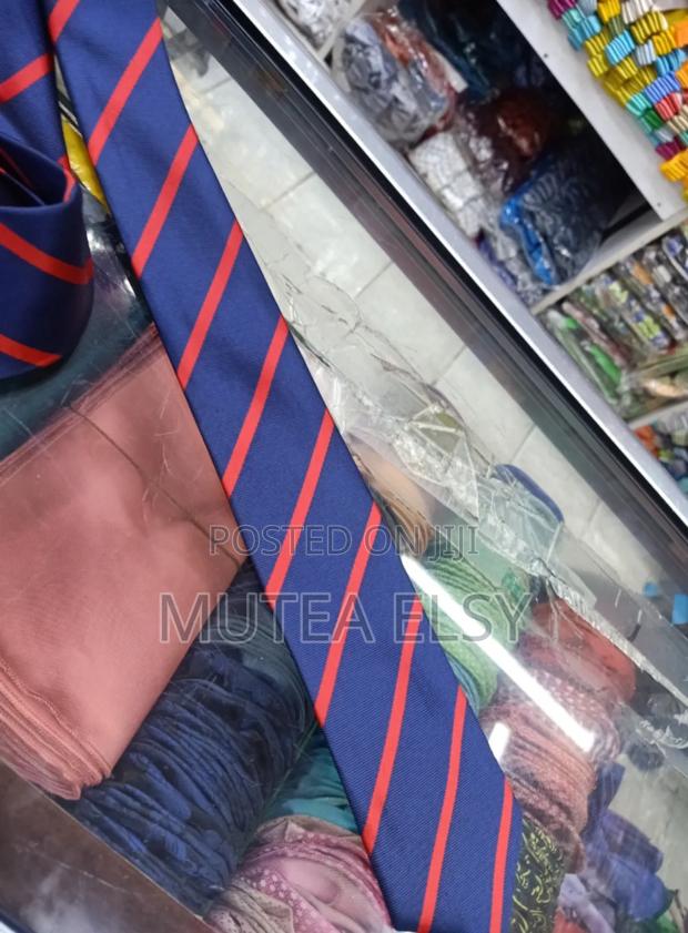 Navyblue Redwine Stripped Executive Single Ties - main view