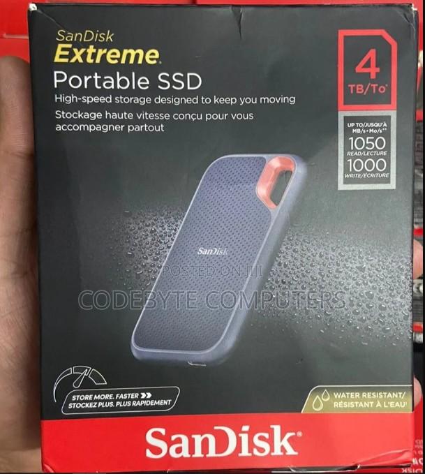Sandisk External 4tb Ssd E61 Extreme Portable Ssd 4tb - main view