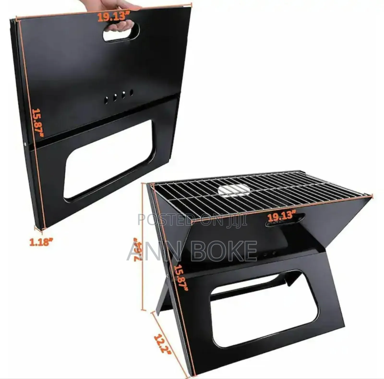 *Heavy Portable Barbecue Charcoal Grill X-Type Now
