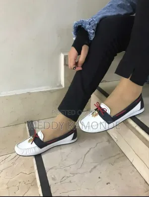 Blue/White/Red Loafers Shoes