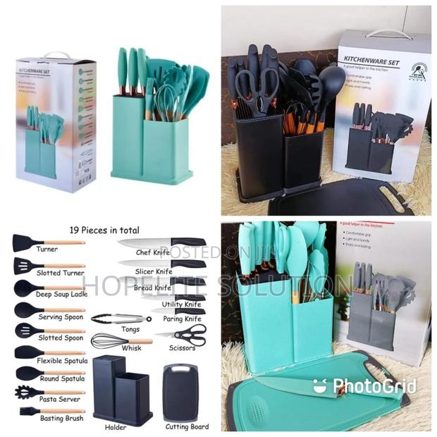 19 PCS Cooking Silicon Spoon