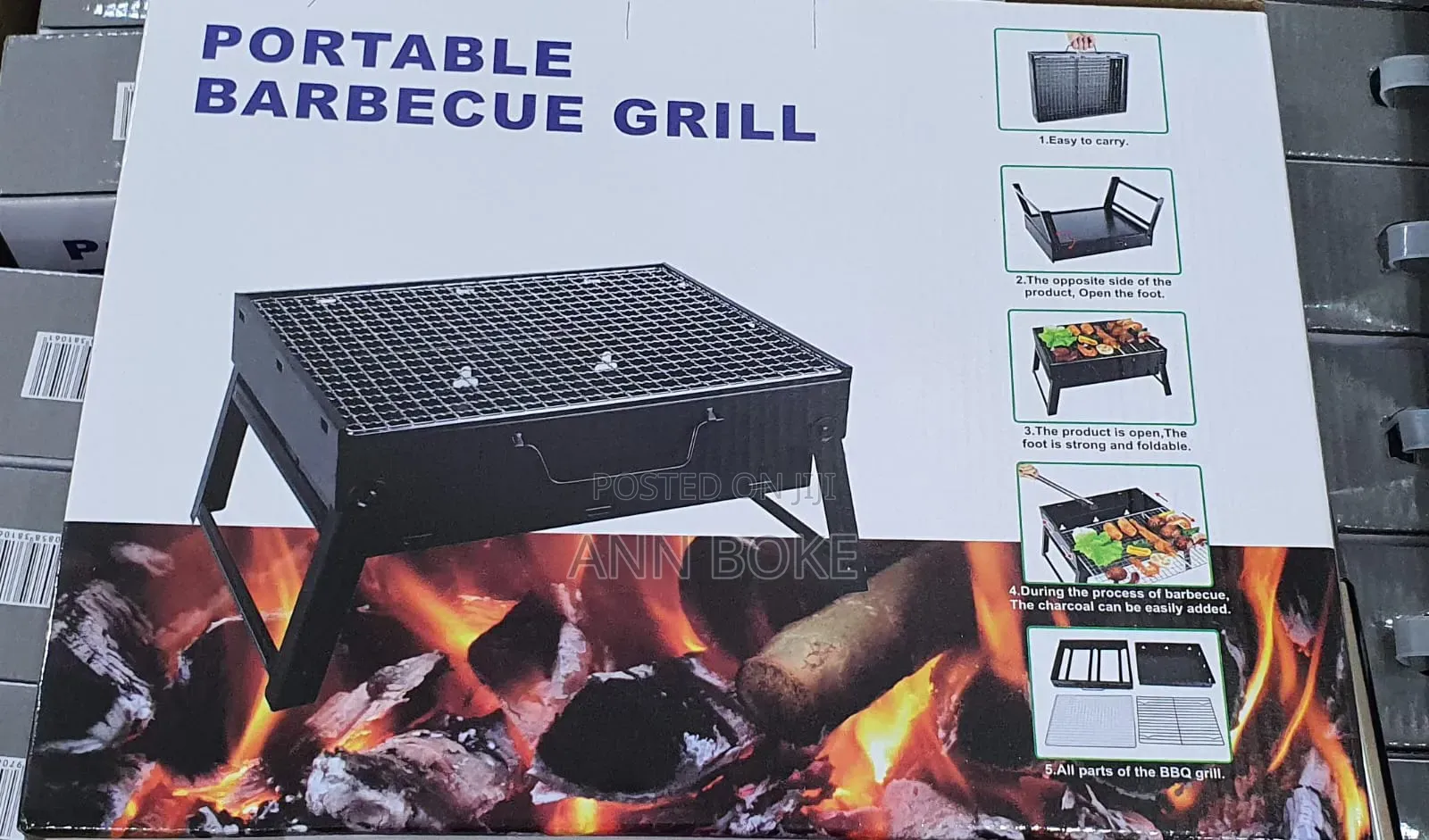 *Foldable Portable Barbecue Charcoal Grill Now Available