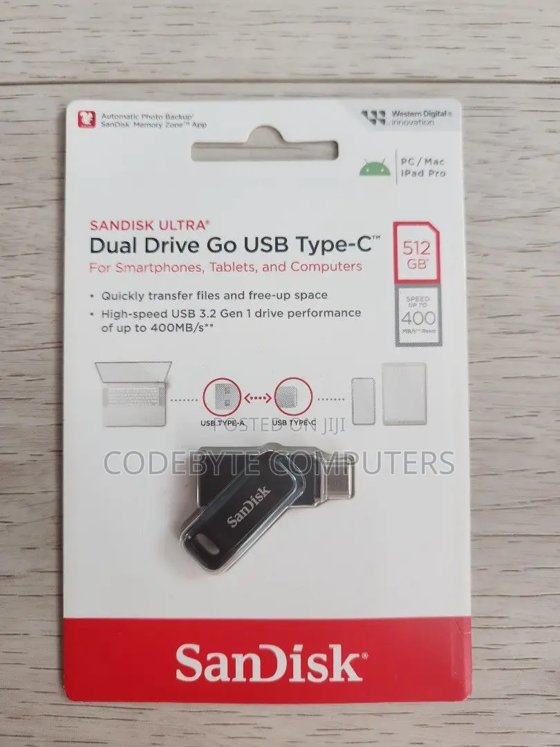 Sandisk 512gb Ultra Dual Drive Go Usb Type-c 512gb