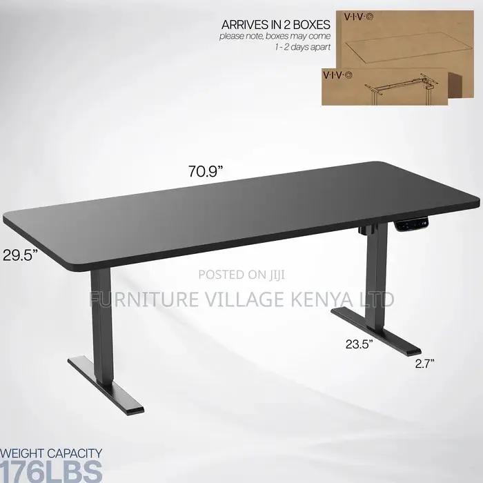 Office Desk:Electric Height Desk With Digital Memory Pad