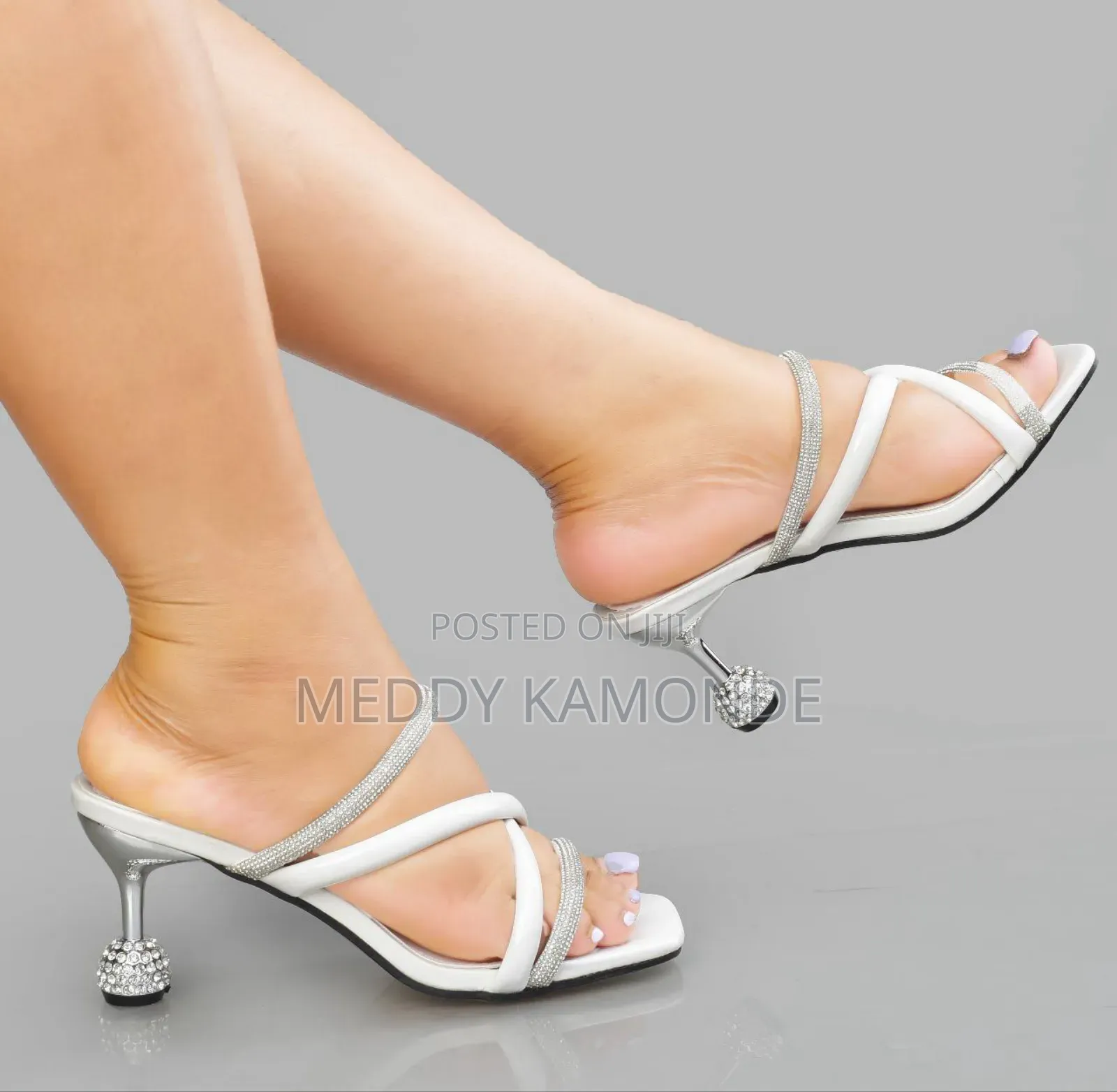 Open Stripe Heels