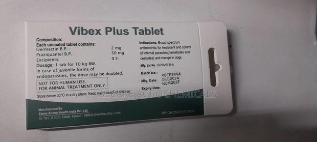 Vibex Plus Tablet 2 Tab Pack Endparasite And Ectoparasites - main view
