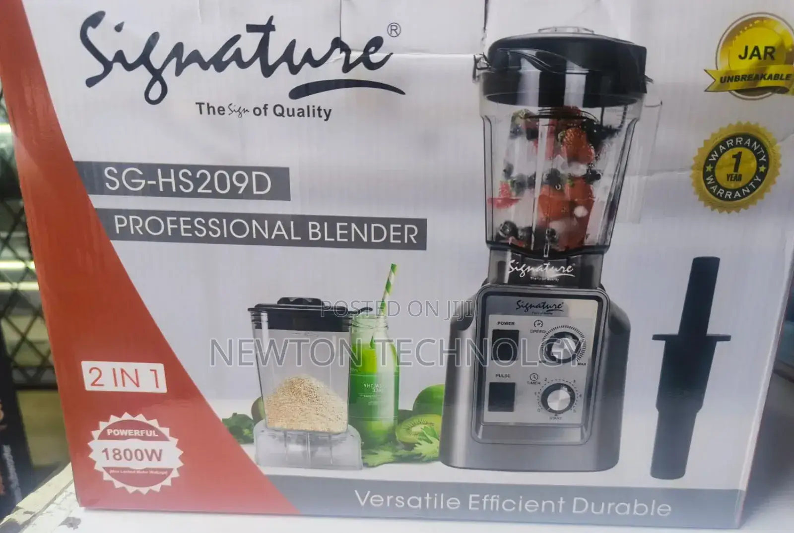 1800 Watts Signature Commercial Blender With 5 Litres Jar
