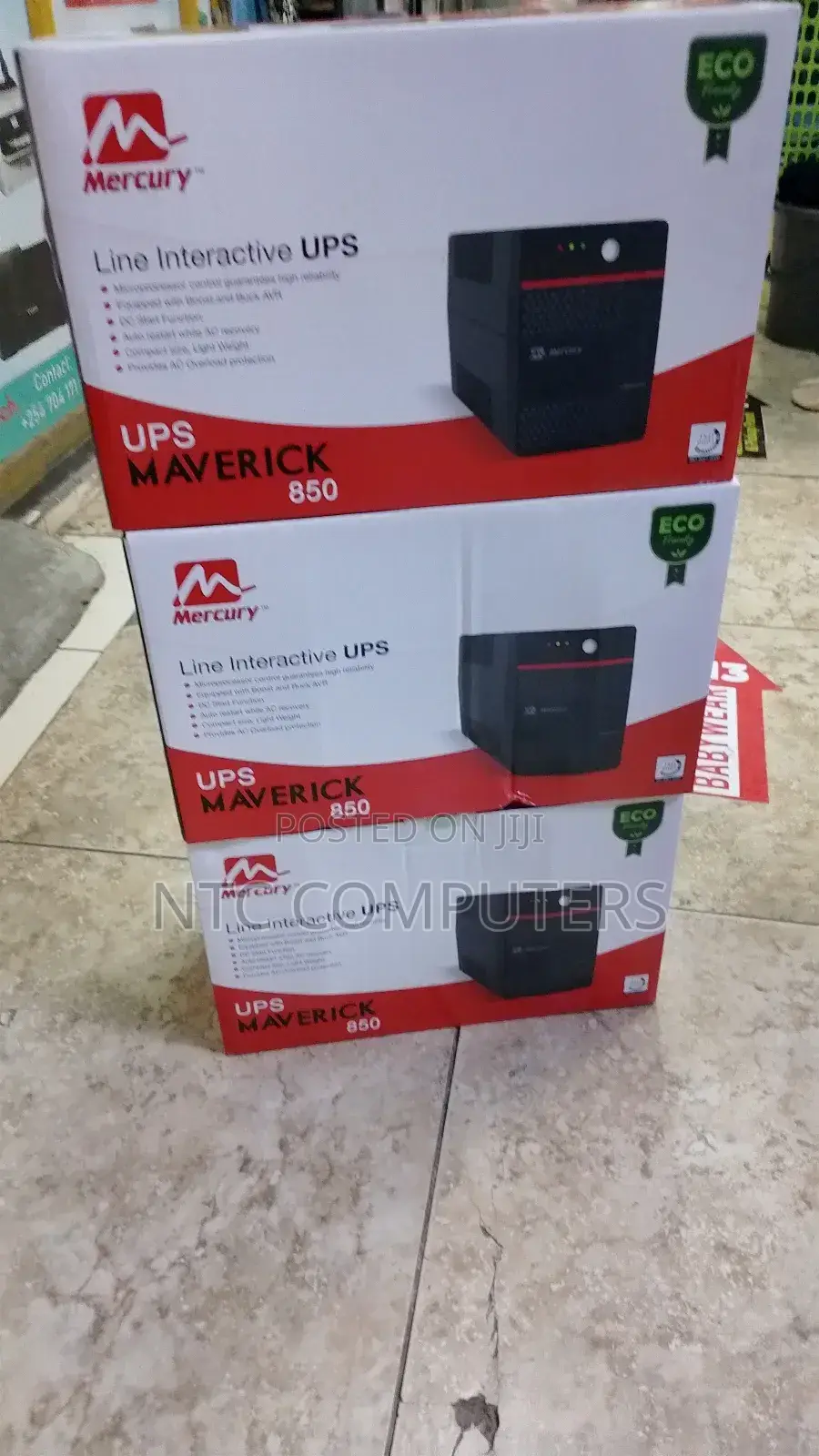 Mercury Maverick 850 Ups Offline 850va/510w 2x Universal Soc