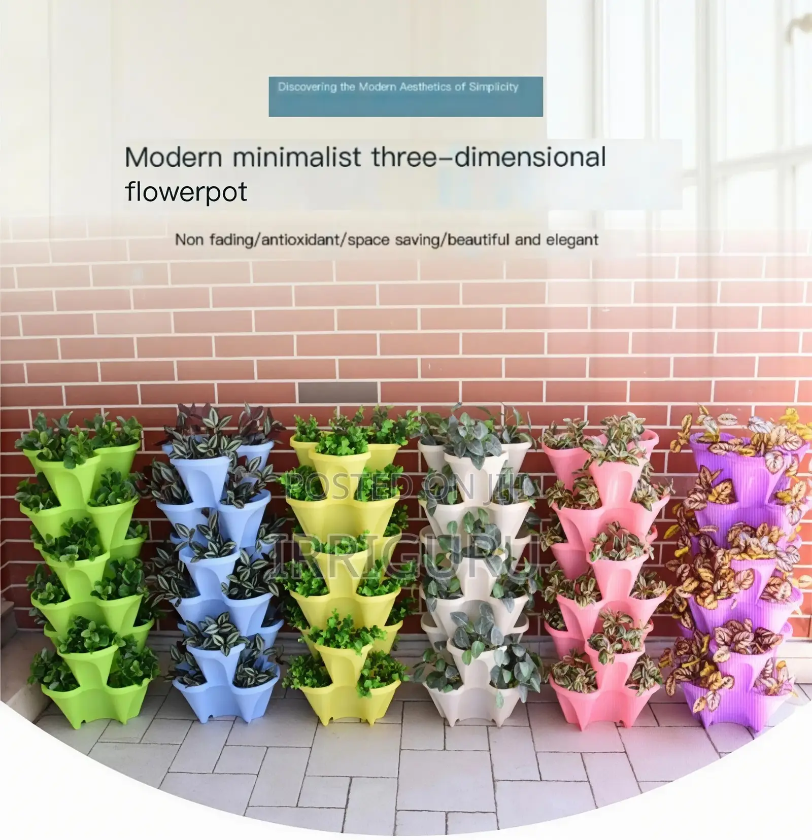 Multi-Layer Planting Basin Petal-Shaped Balcony Planting Bas