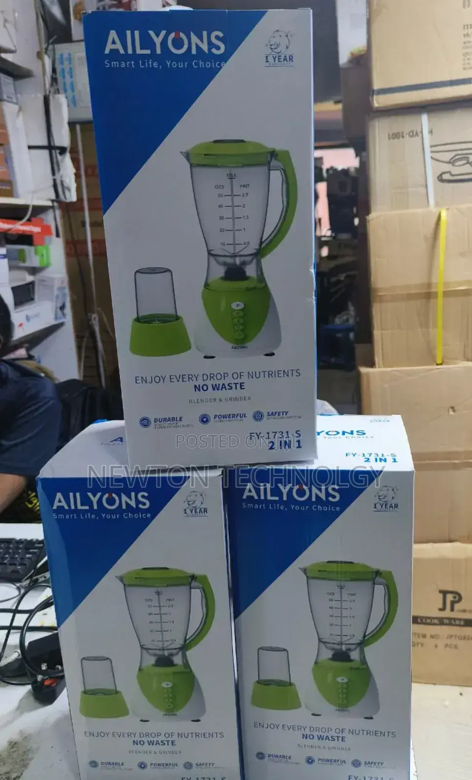 Ailyons 2 in 1 Blender