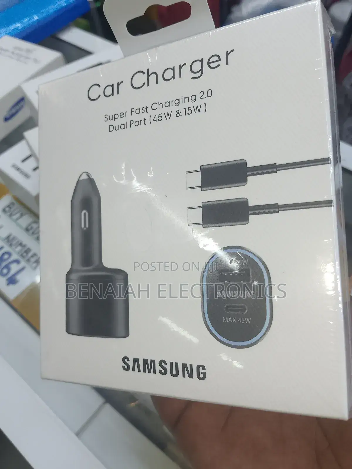 Car Charger 45 Watts Quick Charger Universal Compatibility