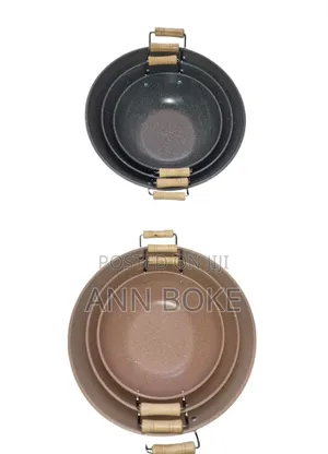 *2 Handles Granite Nonstick Deep Pans Now Availab