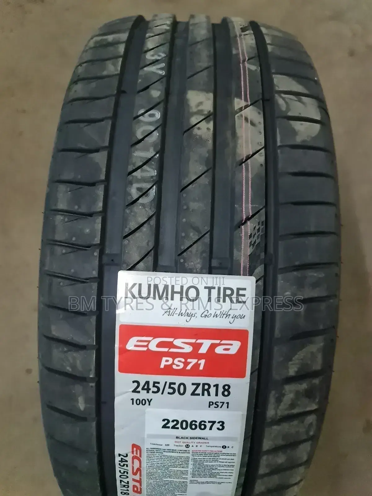 225 /55 R16 Khumo Tyres (Korea)