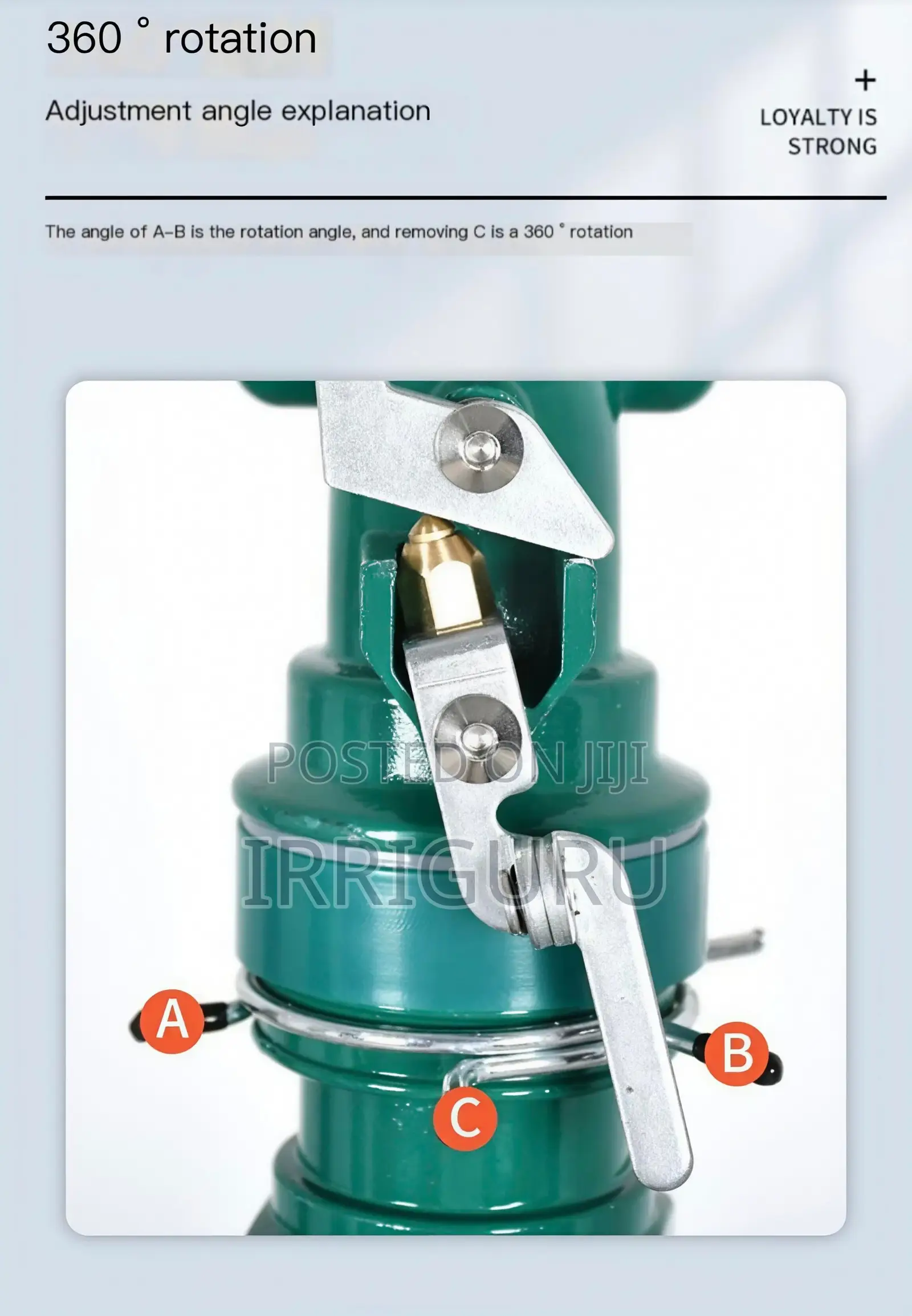 Py30 Type Rain Sprinkler 1 Inch Farmland Irrigation Sprinkle