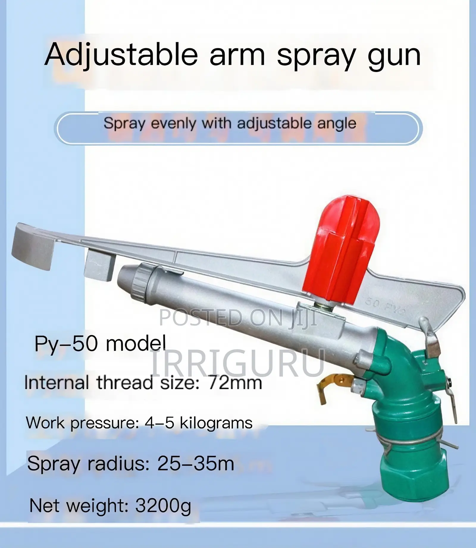 Py40 Type Spray Gun Farmland Irrigation Metal Sprinkler