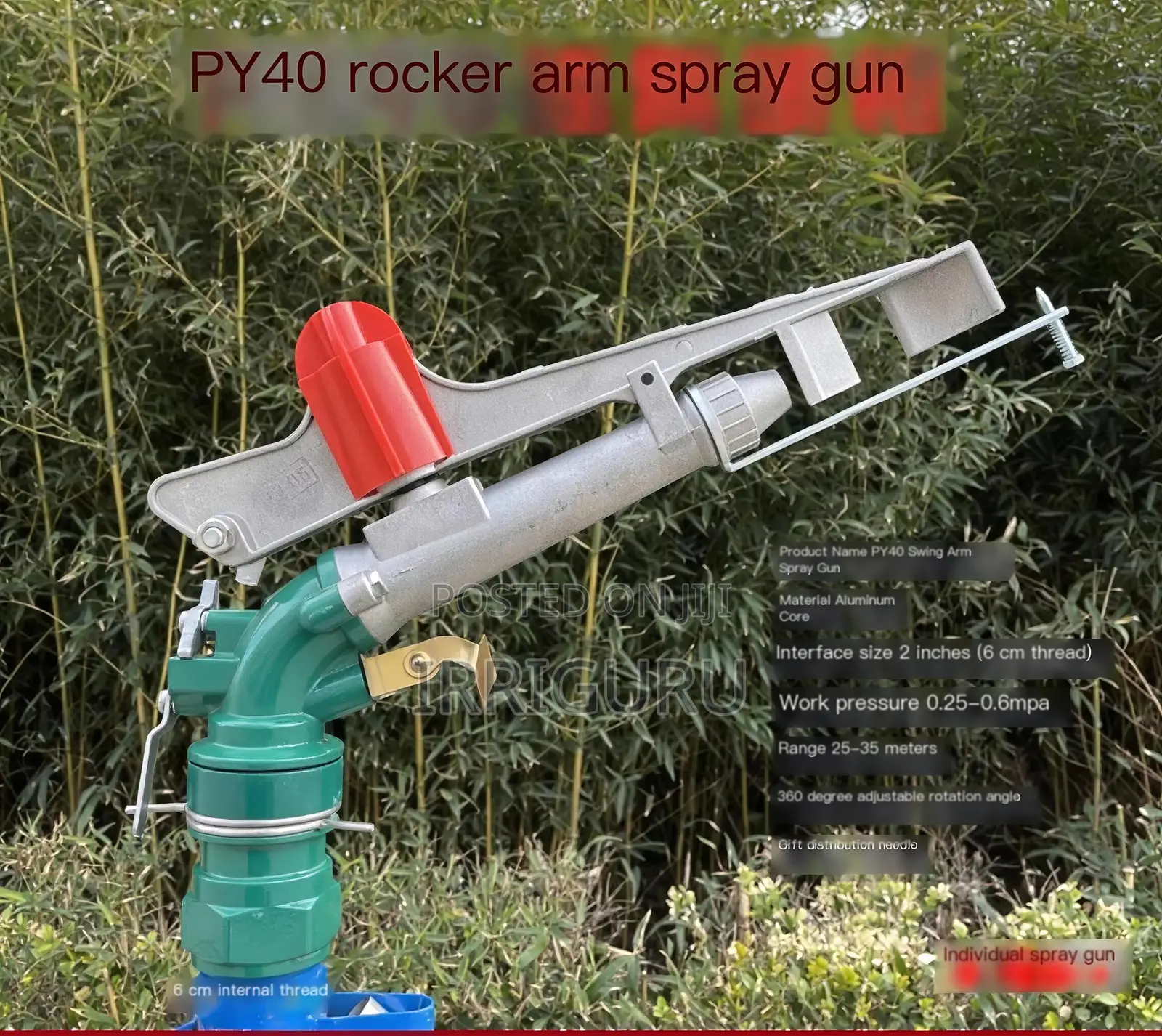 Py40 Type Spray Gun Farmland Irrigation Metal Sprinkler
