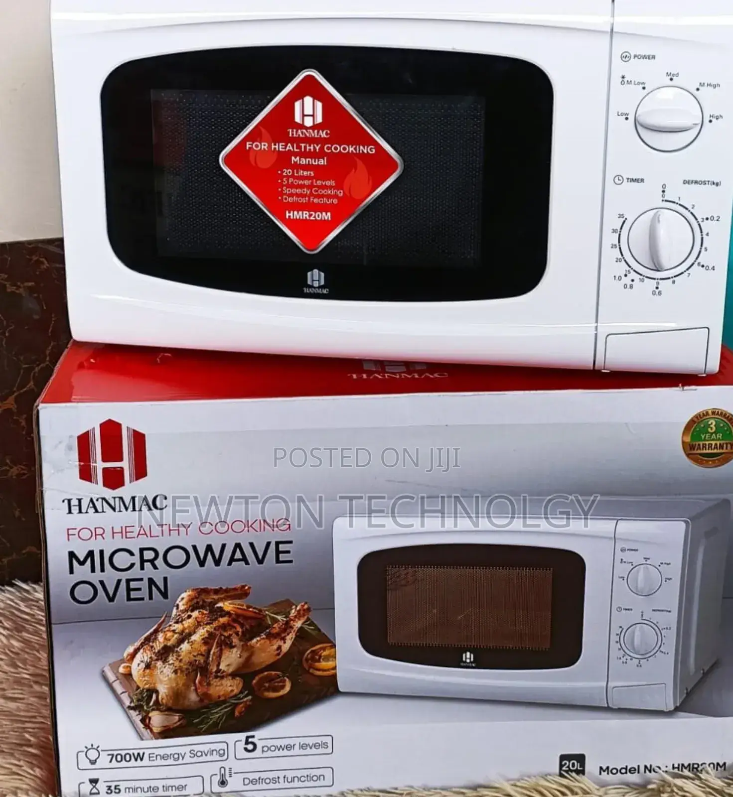 Hanmac 20l Manual White Microwave