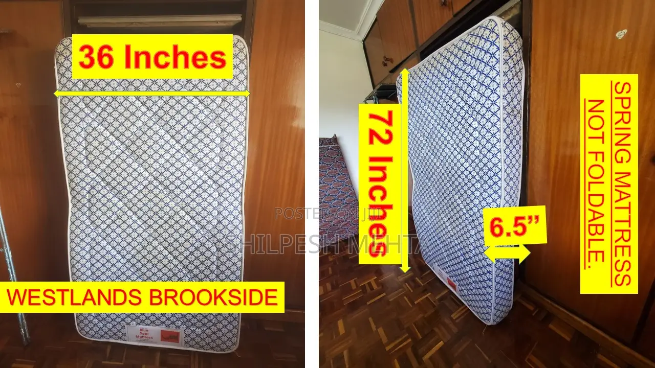 Spring Mattress (36" × 72" × 6.5" ) Used