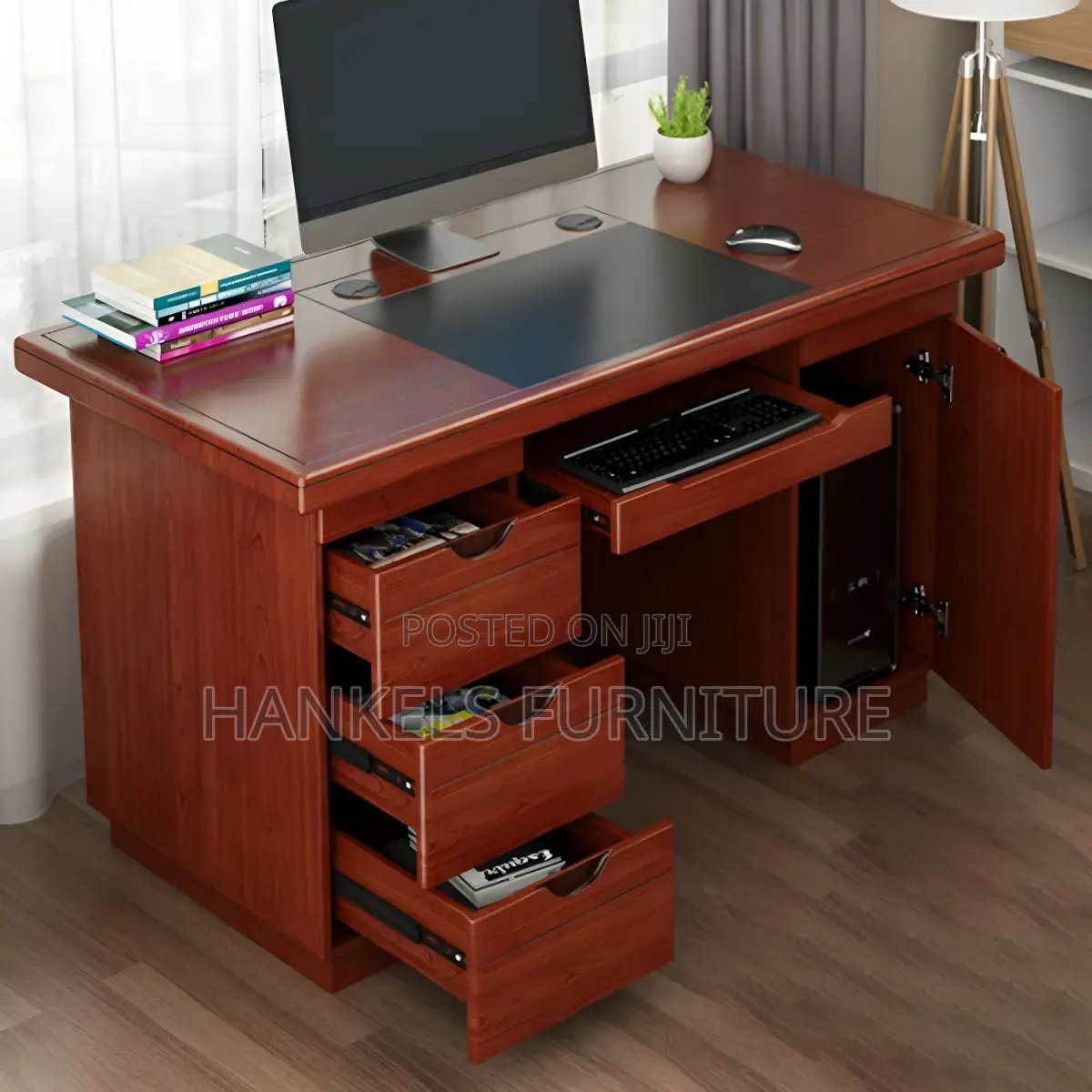 120cm Office Table With Drawers