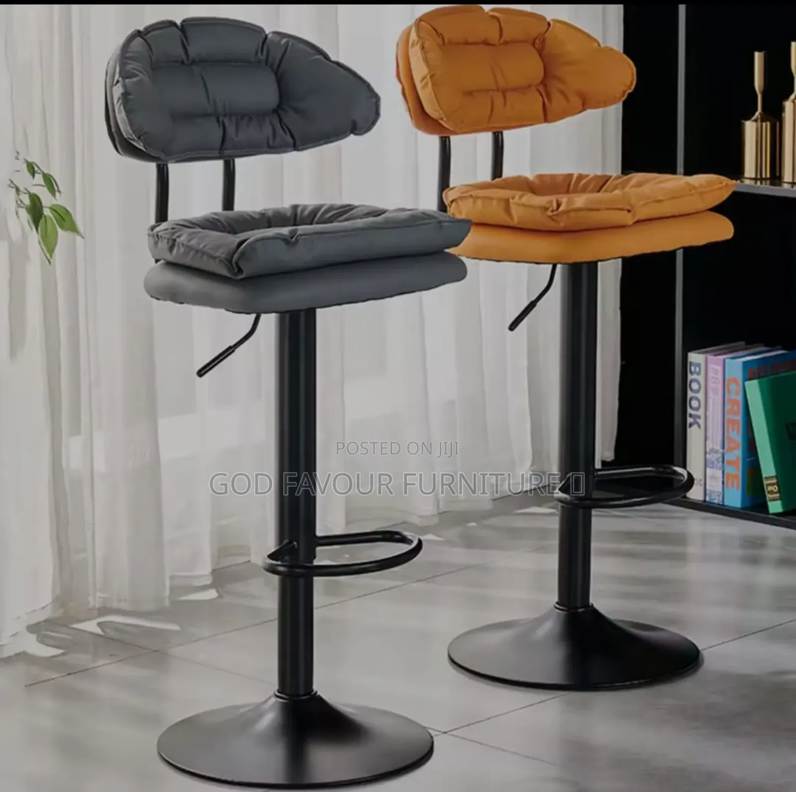 Adjustable Colorful Padded Counter Bar Stool Armless Jf5r