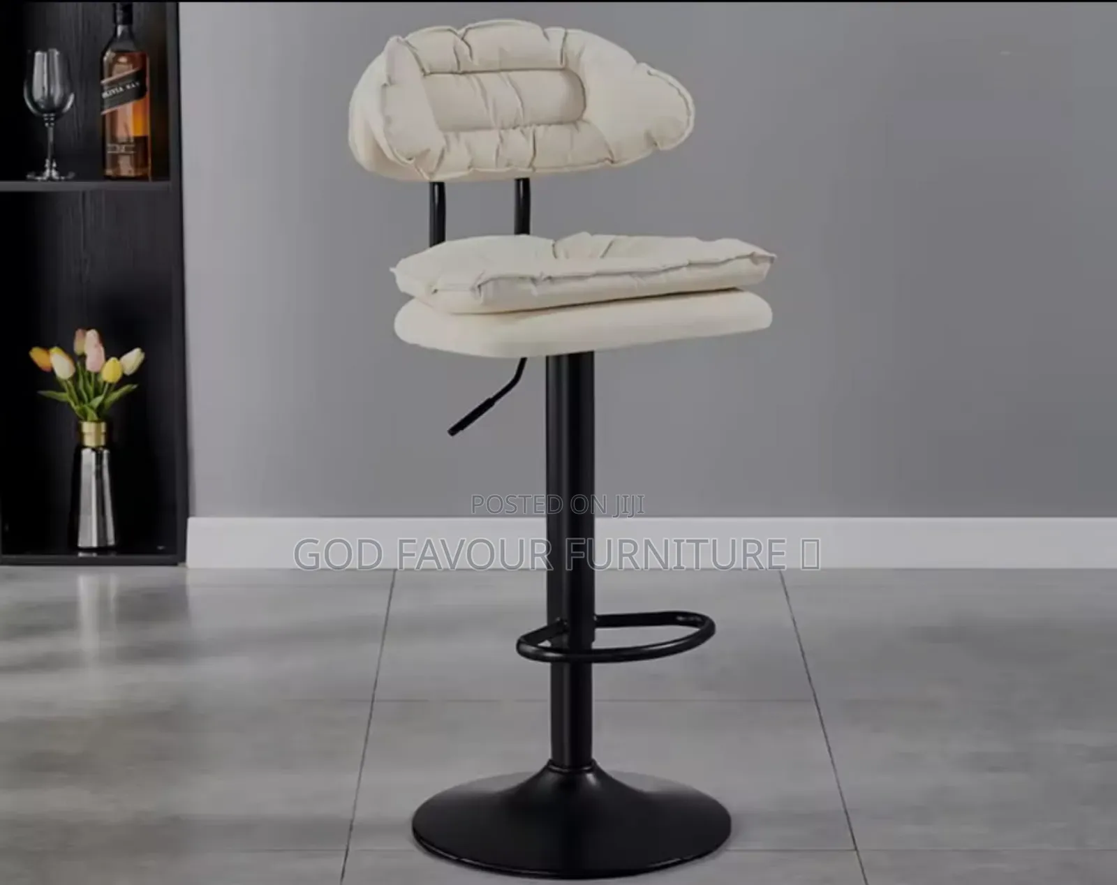 White Adjustable Height Counter Bar Stool Aw7jk