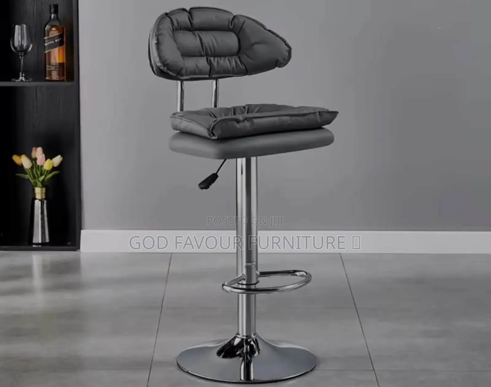 Quality Black Adjustable Height Counter Bar Stool Jv6c