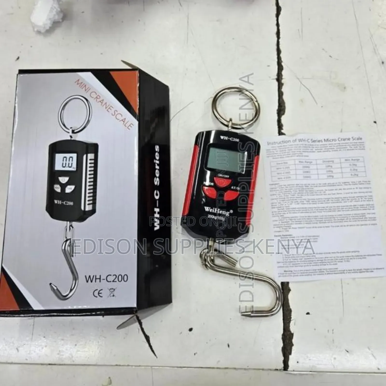 Crane Scale 200kgs Digital Hanging Weighing Scale Commercial