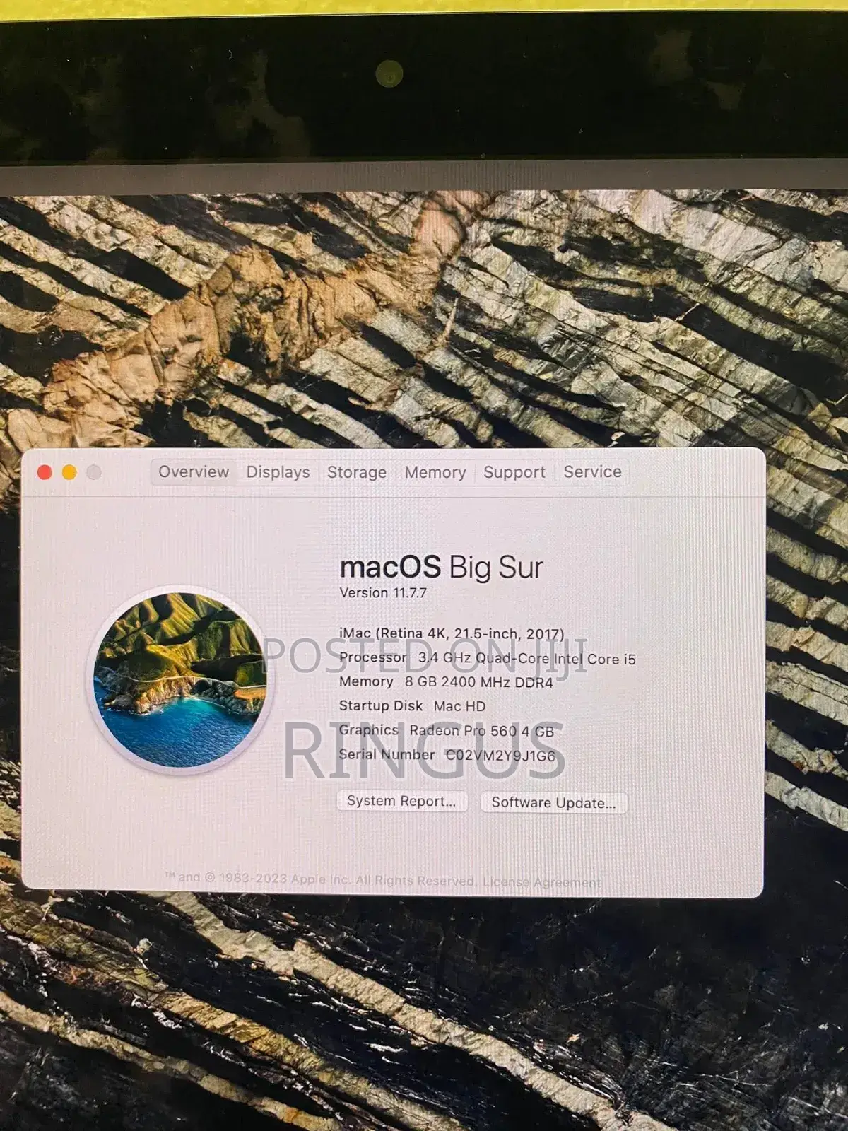 Desktop Computer Apple iMac Pro 8GB Intel Core I5 SSD 1T