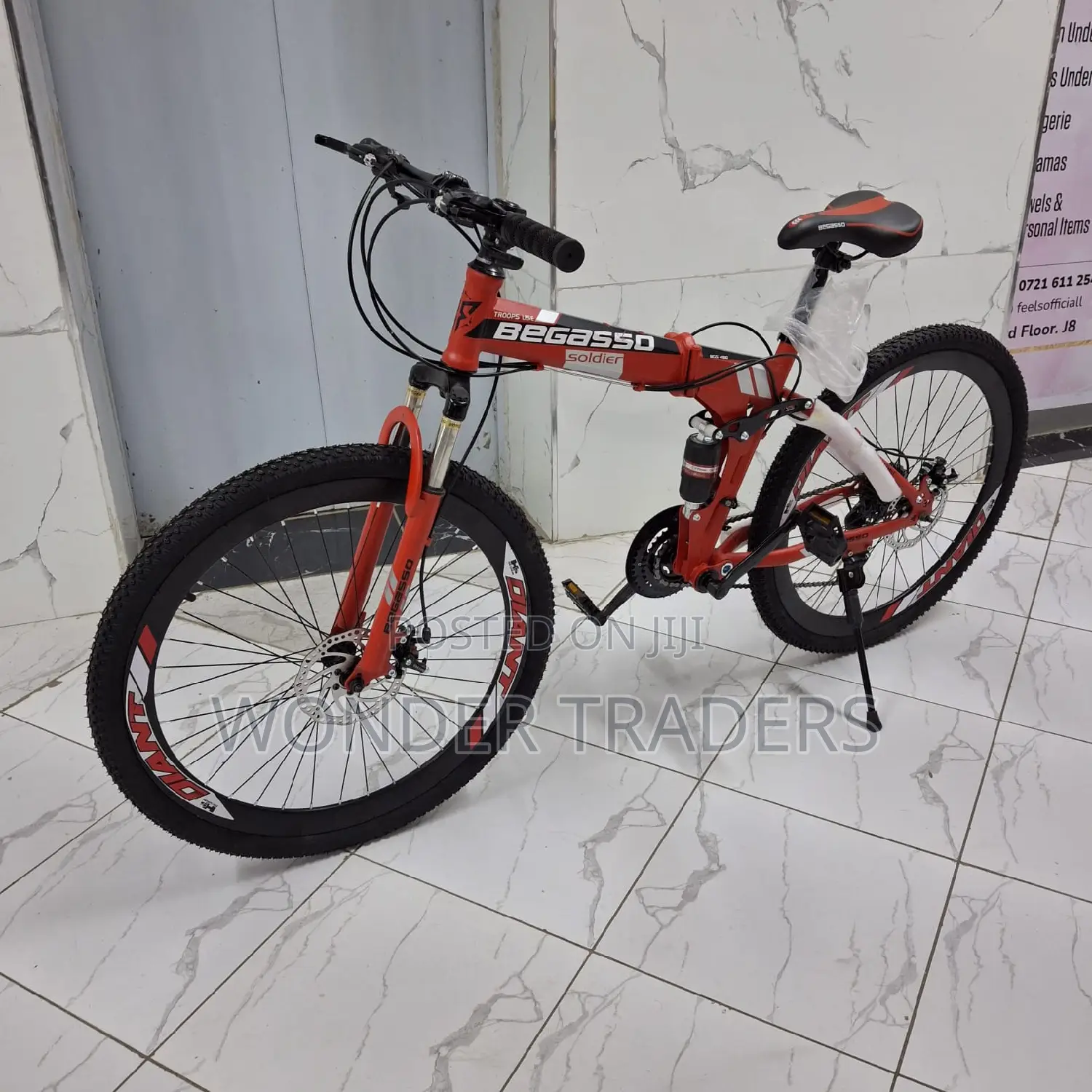 Foldable Gear Bikes Size 26"With Gear. Shock and Disc Brake
