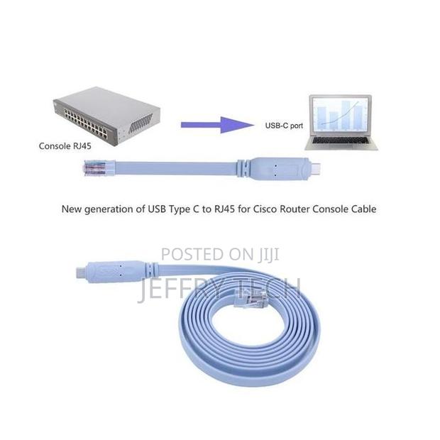 Usb-C Console Cable 6ft Usb Type C to Rj45 Serial Adapter - thumbnail 3