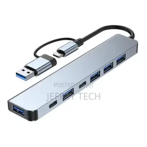 7 in 2 Usb Type-C Hubs 3.0 Computer