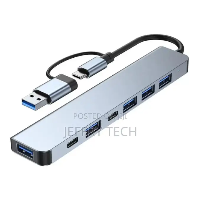 7 in 2 Usb Type-C Hubs 3.0 Computer