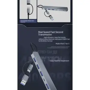 7 in 2 Usb Type-C Hubs 3.0 Computer