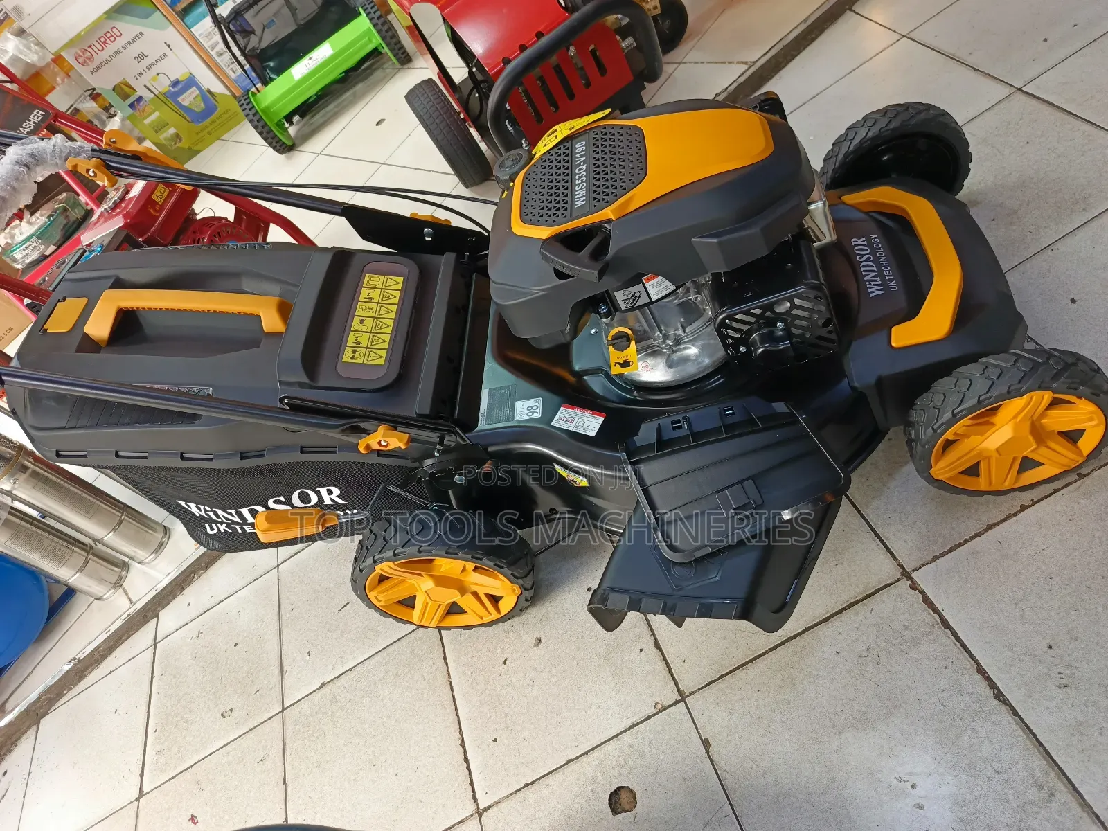 Windsor Uk Self Propelled Lawnmower 190cc Heavy Duty