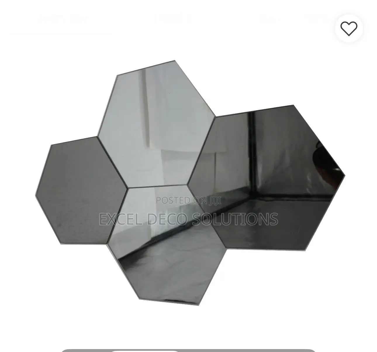 Geometric Reflection Hexagon Acrylic Mirror