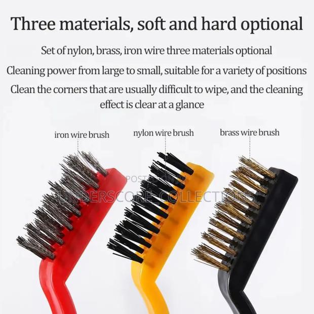 3pcs Cleaning Tool Wire Small Brush - thumbnail 3