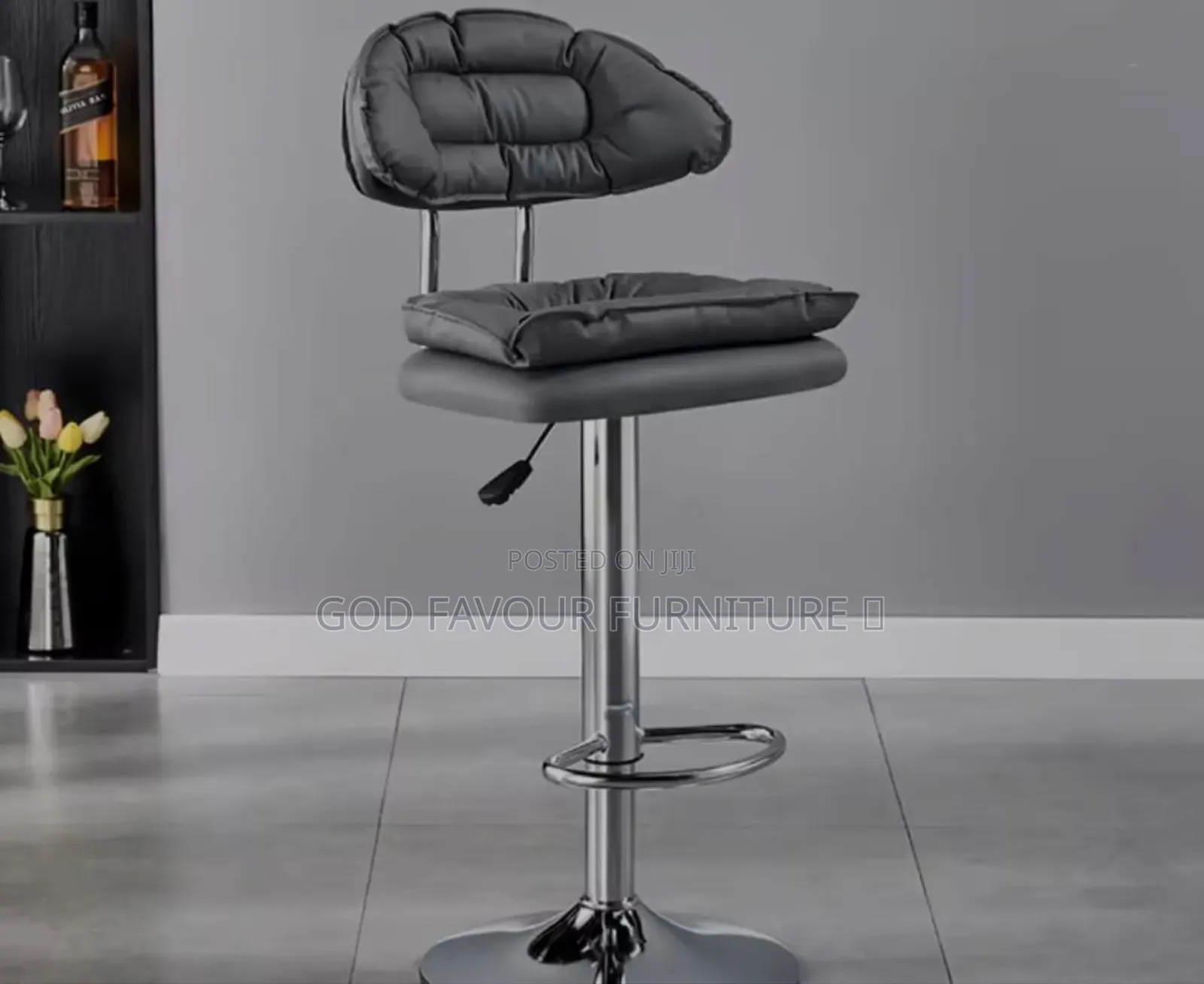 Quality Gray Taburete Comfy Bar Stool Xd3qk