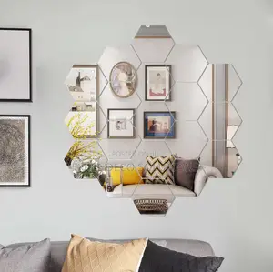 Crystal Edge Hexagonal Mirrors- Acrylic Mirrors