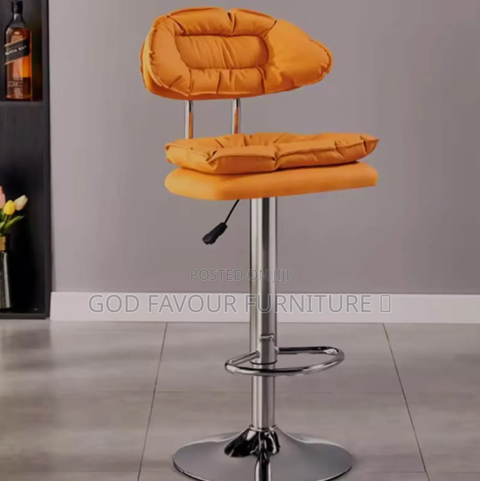 Colorful Modern Var Stool With Metal Base Fy5cb