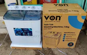 Von 7.5kg Semi Automatic Twin Tub Washing Machine