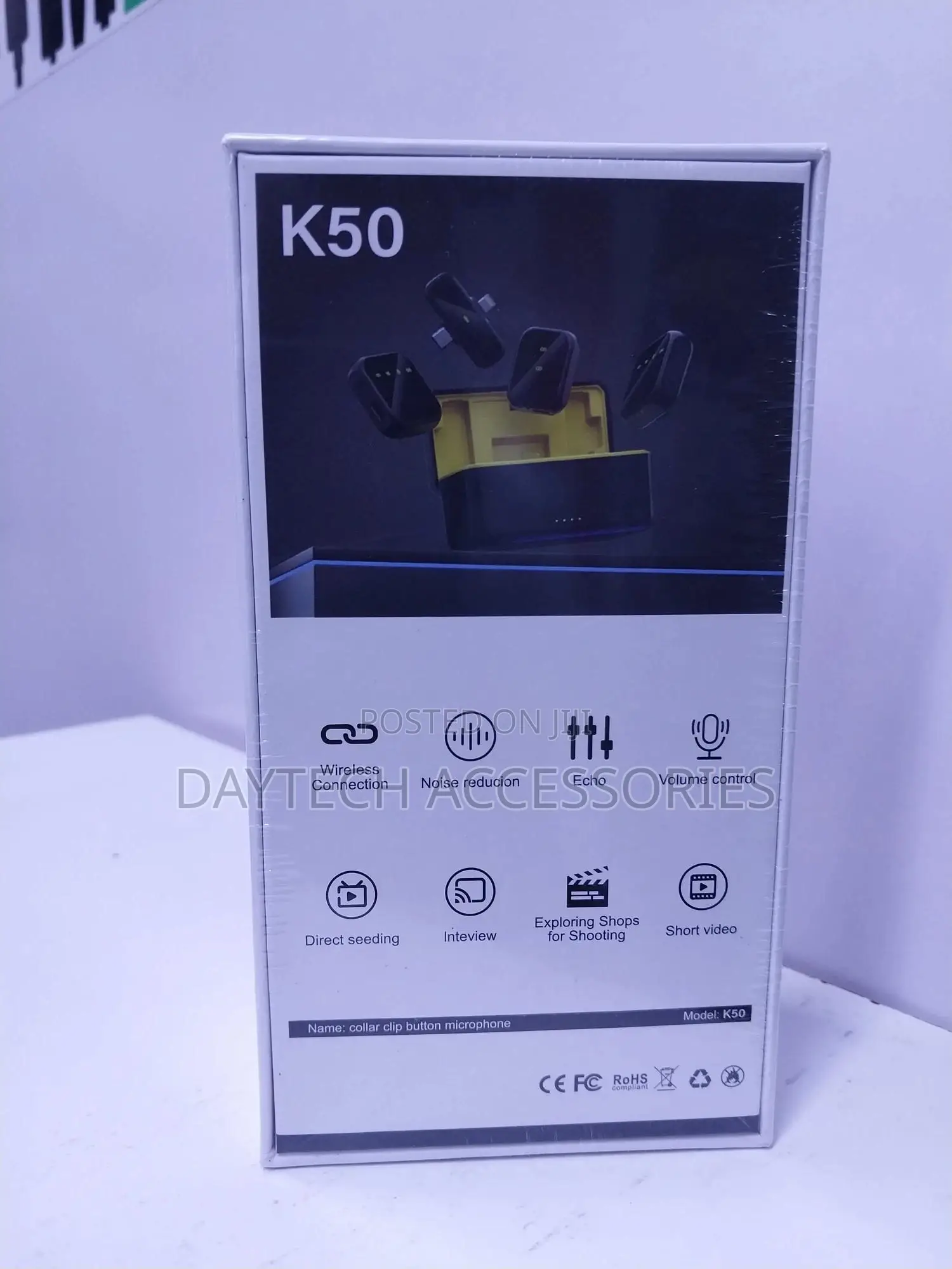 Mini Lapel Wireless Mic for iPhone,Type-c and Camera