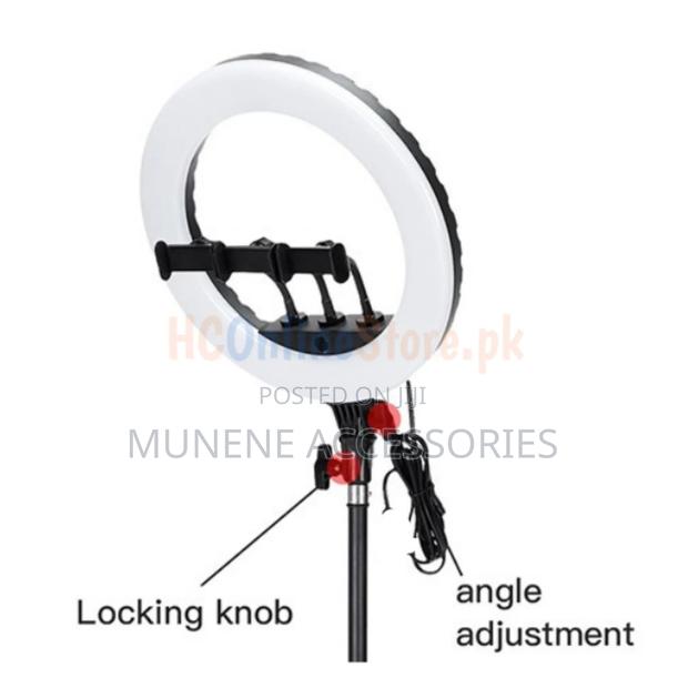 14inch Ring Light With 2.1m Tripod Stand 3 Cell Phone Holder - thumbnail 3